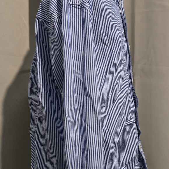 Tommy Hilfiger Blue Striped Kids Oxford Shirt - Picture 3 of 4